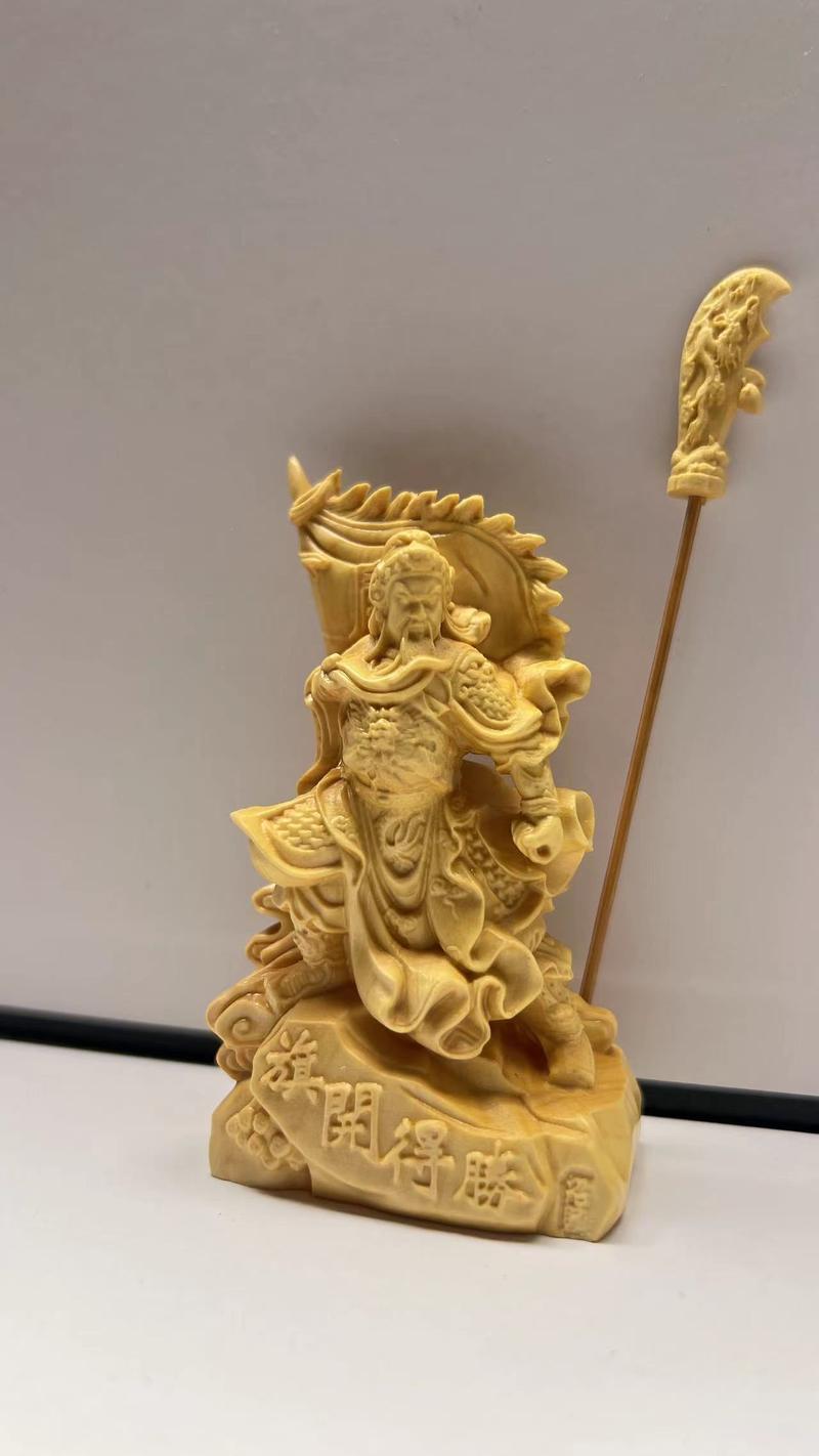 Product Introduction of Small leaf boxwood ornaments Carved ornaments 7cm 1