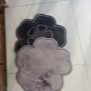 YTJ Keset Menyerap Air bentuk special Motif Bunga Cantik | 38x58cm | tebal 2,5mm Keset Kamar Mandi Karet Menyerap Air Cepat Kering Keset Kaki