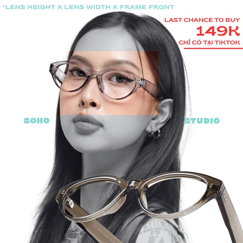   Year End Sale  Gọng kính DATE Soho Studio gọng mắt mèo hợp mọi mặt 