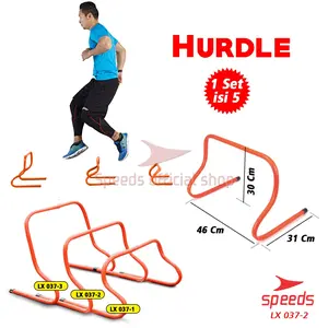 SPEEDS Hurdle Alat Melatih Reflek Dan Lompatan Latih Sepak Bola Ball Outdoor Atlit Traning Original 037-02 isi 5
