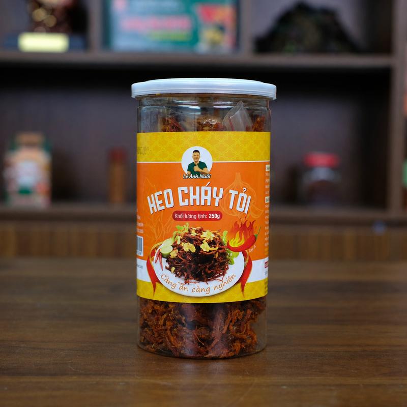 Khô heo cháy tỏi Lê Anh Nuôi hũ 250g