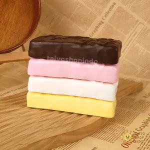 TAIYO Squishy Hachimi Chocolate Bar Food Super Slow Cream Smooth Kenyal Squishi Stress Relief Mainan