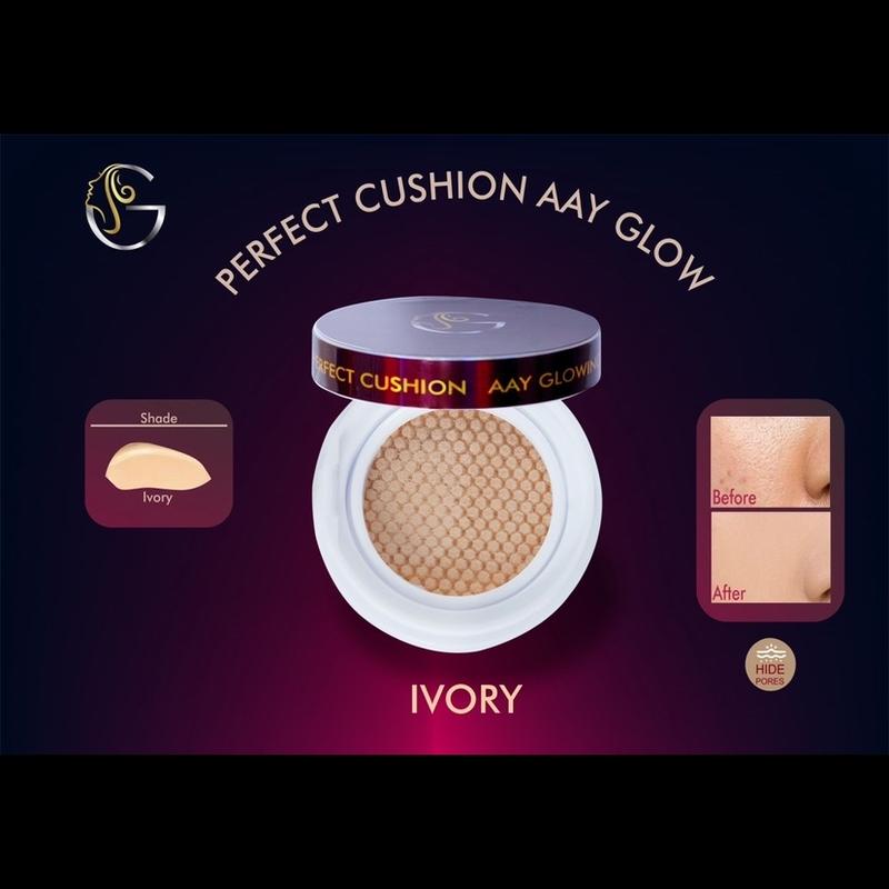 AAY GLOWING PERFECT CUSHION Concealer Foundation Waterproof Wajah Liquid 1