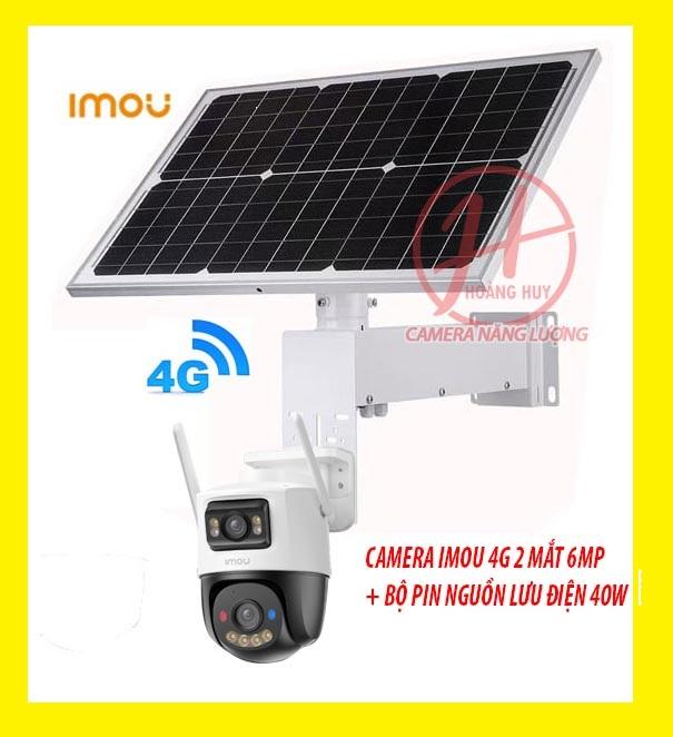 camera năng lượng mặt trời 4g 2 mắt ,CAMERA NĂNG LƯỢNG MẶT TRỜI SIM 4G IMOU 2 màn hình 6.0 mpx Không Dây Độ Phân Giải 5.0Mpx-Camera Giám Sát 360°