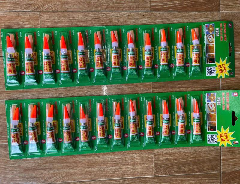 Vỉ 12 TUÝP Keo dán đa năng siêu dính Super Glue Alteco - Keo Đức Anh Siêu Dính Dán Giày Dép, Nhựa, Gỗ, Kim Loại, Cao Su