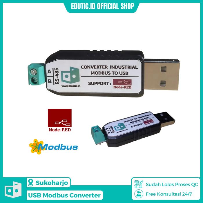 Gambar Converter USB MODBUS RTU RS-485 FOR Node-Red IoT dari edutic.id Kab. Sukoharjo Tokopedia