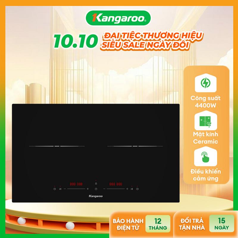 [ IH ] Bếp điện từ đôi Kangaroo KGIC38D1C - công suất 3800W (2 bếp).