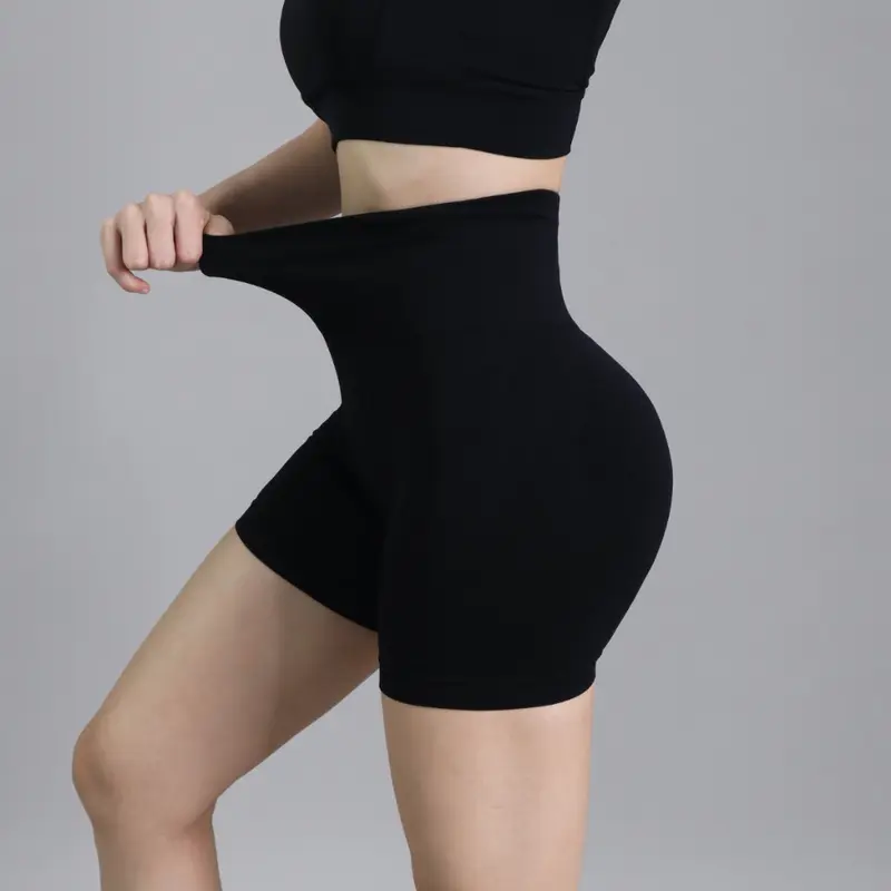 QUẦN ĐÙI BIKER NGỐ CẠP CAO TẬP GYM YOGA THỂ THAO NỮ VẢI DỆT KIM EVASPORT [ MUA 3 TẶNG 1 TẤT ] 3