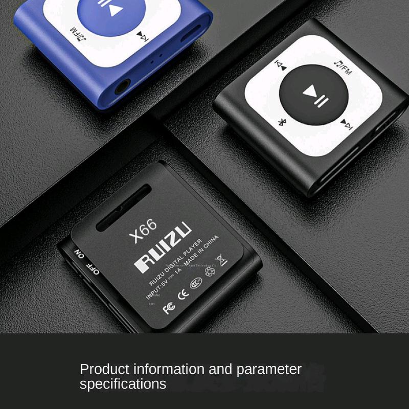 RUIZU X66 32GB Sport mp3 Player Bluetooth USB Type C Clip Mini Mp3 Player Bluetooth 5.0 USB OTG Radio FM Layar Plastik Lagu bluetooth audio mp3 player mp4 mini dap music tanpa kabel 8