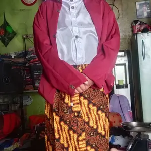 Setelan Baju Beskap Sikepan / Baju Beskap Hewes Anak / Baju Bayi Adat Jawa + Blangkon Solo Coklat
