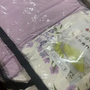 Bed Cover Set Motif Rose Cloud Mix Silver - Ukuran Lengkap Bisa Custom - evedaily