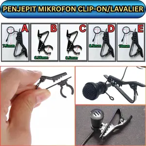 Penjepit Microphone Clip On, Lavalier, Lapel, Jepitan Mikrofon Kancing
