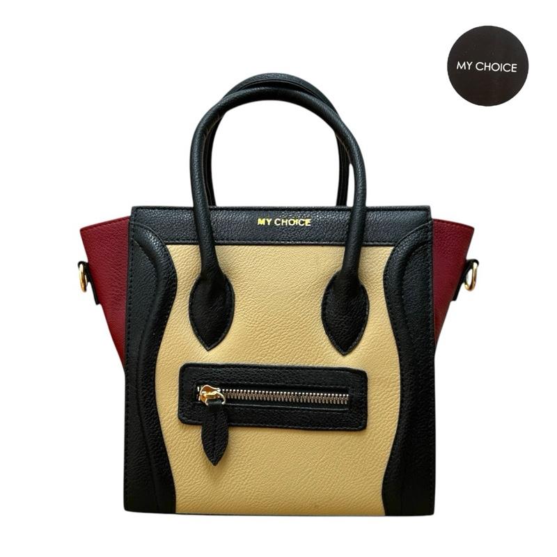 MY CHOICE FACE 19x19x8 CM / Tas Selempang Wanita Terbaru 2025/ Tas Jinjing / Tas Bahu Kulit Hitam 1