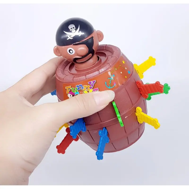 ( BISA COD ) PROMO Mainan Anak Jumping Pirates Barrel Crazy Pirate Roulette Funny Game Running Man 2