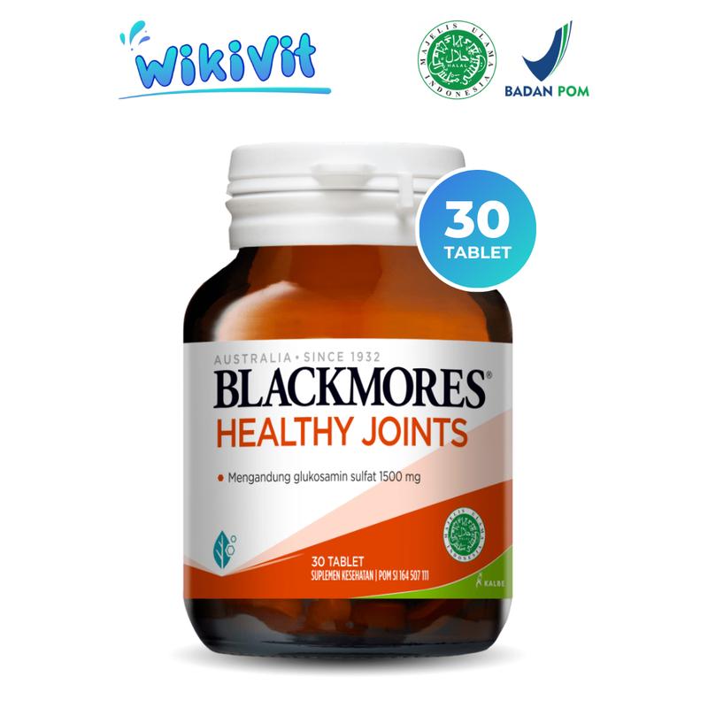 BLACKMORES Healthy Joints 30 Tablet / Glucosamine Sulfate 1500 mg - HALAL BPOM Kalbe / Suplemen Kesehatan Sendi dan Tulang Rawan / Vitamin Glukosamin Sulfat / BLACKMORES Joint Comfort / Nyeri, Rematik, Sakit Pinggang, Hipertensi, Asam Urat 0