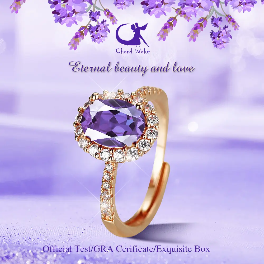 【003Harga telah dibanting, segera di CO】Chard Wake Cincin Wanita Original Perhiasan Berlian Tunangan Ukuran Bebas Korea Cincin Cewek Rings CWR019