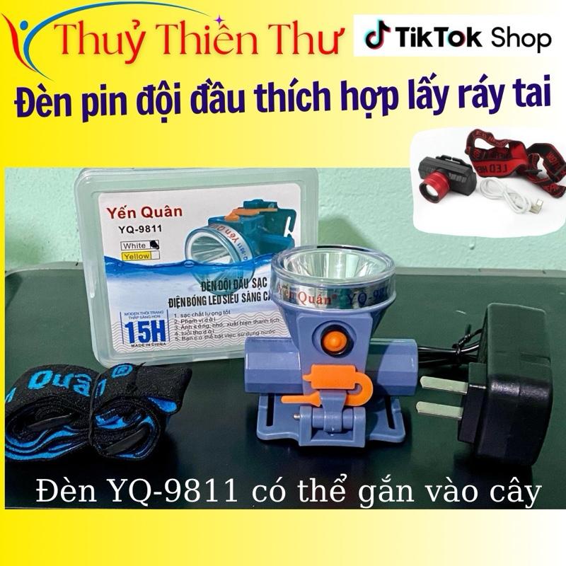 (Đèn YQ-15h, có thể tháo rời) Đèn pin đội đầu thích hợp lấy ráy tai, sạc điện bóng Led siêu sáng cao cấp, ánh sáng trắng, tụ nhỏ.