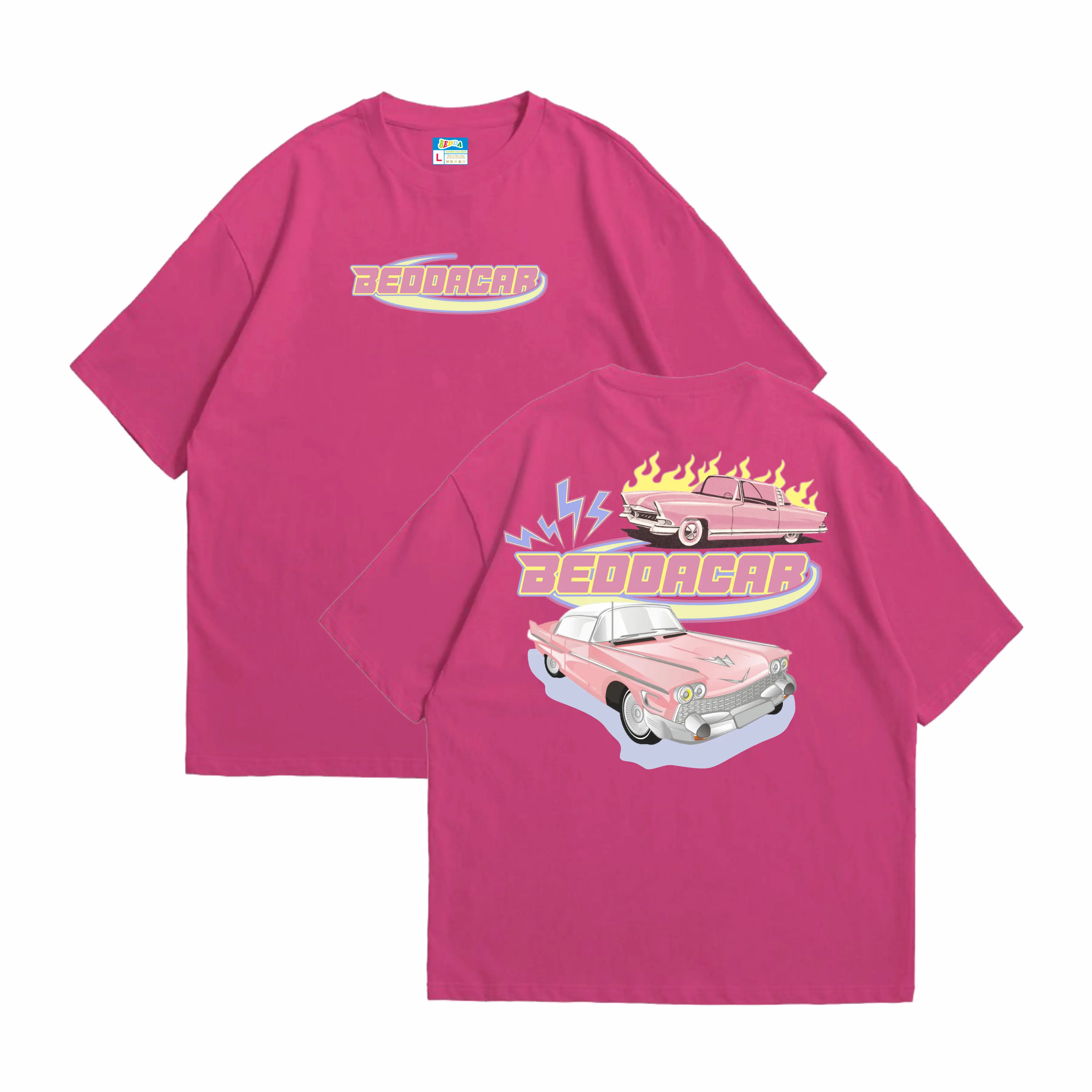 Bedda - T-Shirt Beddacar Fuschia Combed 24s