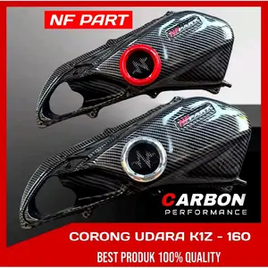 CORONG UDARA TUTUP FILTER PCX 160 CARBON CORONG DONAT / Corong udara donat carbon tutup filter pcx 160 tutup filter stylo 160 filter pcx 160 Motor Motorcycle