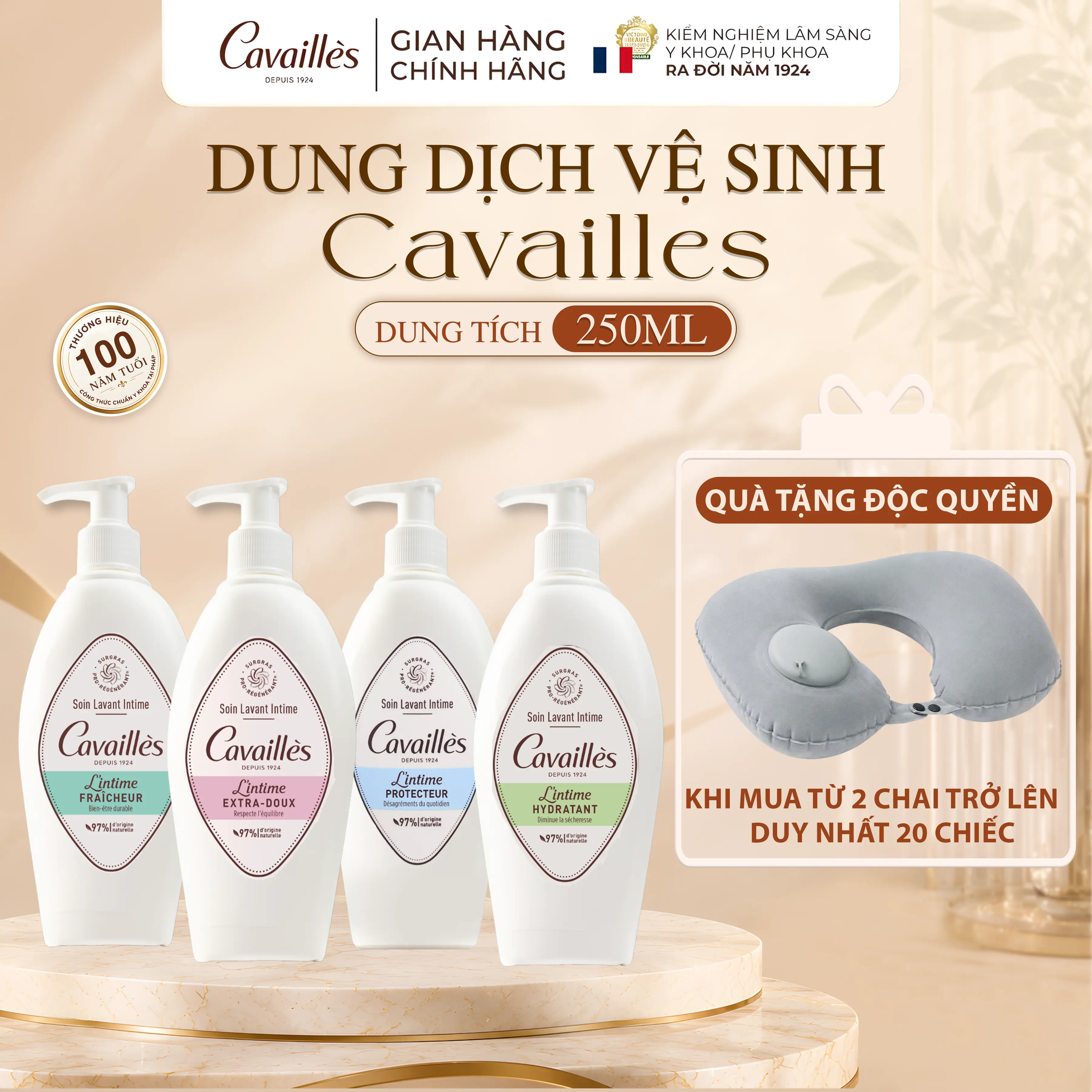 [CÓ SẴN 2026] Dung Dịch Vệ Sinh Phụ Nữ CAVAILLÈS 250ML - Siêu Dưỡng, Dịu Nhẹ, Cấp Ẩm, Sạch Tiết Dịch, Mùi Hôi, Cho Nam và Nữ