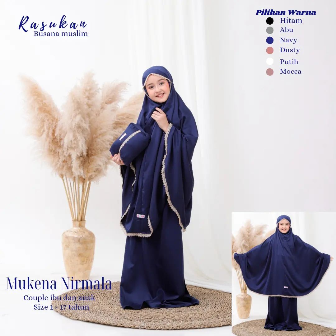 Mukena Anak 2 in 1 Model Nirmala
