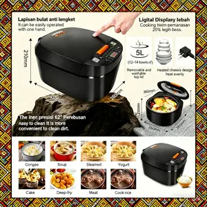 MAIMEITE 5L Rice Cooker Sehat Multifungsi low carbo Kapasitas Besar hemat listrik Free Steamer