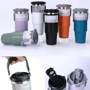 termos SUS316L PREMIUM Handle Jumbo 900ML Thumbler Stainless Steel Gagang portable tahan dingin & panas Vacuum