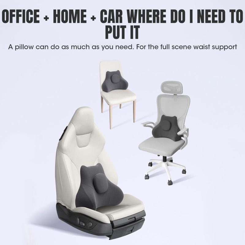 Product Introduction of Memory Foam Waist Pillow Car Lumbar Support Cushion Driver Auto Seat Back Cushion Waist Support Relieve igue 29