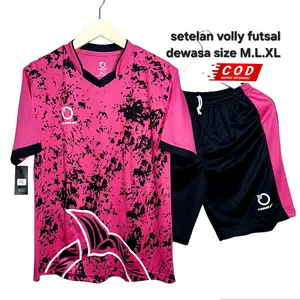 Baju Futsal pakaian pria wanita dewasa Jersey Olahraga Sport volly badminton bulutangkis