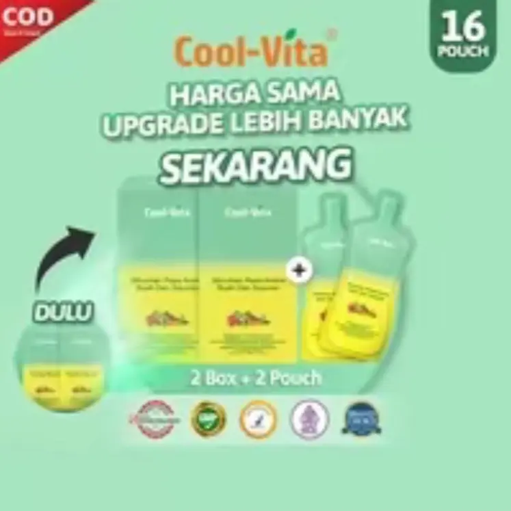 Coolvita minuman rasa buah dan sayur isi 16 pouch (jaminan Ori 100%) MURAH LEBAY … READY STOCK