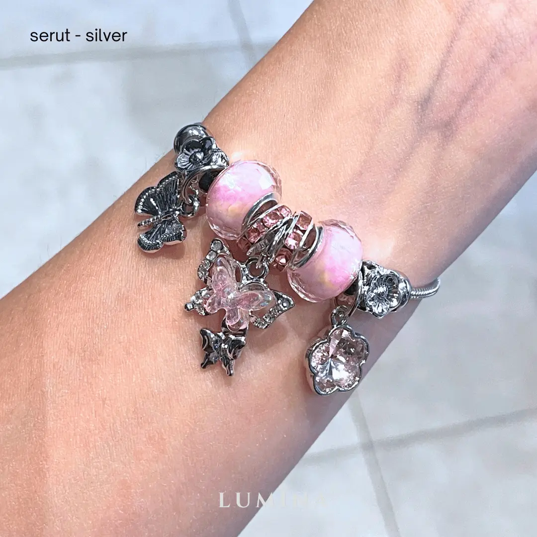 Kupu-kupu Pink (Serut, Titanium Grade A)