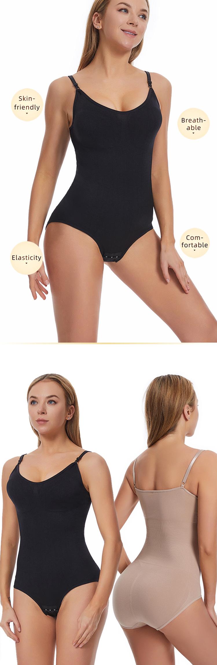 Product Introduction of Slim + convenient one-piece body shaper for women with belly-tightening, button-down, crotch-lifting, hip-lifting and body shaping 7