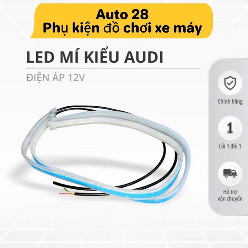 Dây Đèn Led Mí Xi Nhan Điện 12 Vol Chạy Đuổi Hiệu Ứng Audi Kiểu Gạch Lắp Cho Xe Máy Ô tô Điện 12Vol Lưu ý : Lắp xe điện 12 Vol Không lắp xe điện