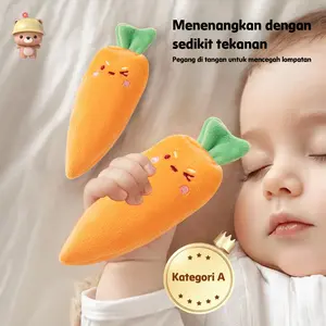 [Bayi ibu] Cincin tangan wortel anti-ketakutan bayi yang menenangkan bayi dan mainan tidur artefak tidur anti-ketakutan