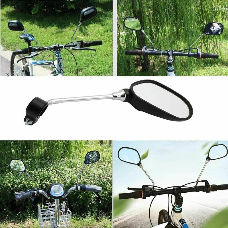 Rotate Accessories Reflector E Bike Mirror Bicycle Mirror Motorcycle Rearview Mirror Handlebar Back Sight Light 7