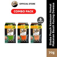 Gambar [PROMO] Sheba Pouch Value Pack Makanan Kucing Basah Premium 70 gr - Tuna dari Whiskas Indonesia Kota Tangerang 1 Tokopedia