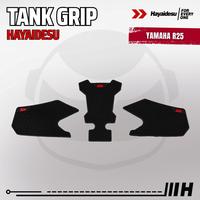 Gambar Hayaidesu Tank Pad & Tank Grip YAMAHA R25 - Piranha Skin Motive - FULL HITAM dari Hayaidesu Indonesia Kab. Tangerang 3 Tokopedia