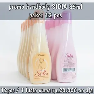 Pemutih Handbody jadul sidia 85ml 12pcs satu lusin mawar dan mangir