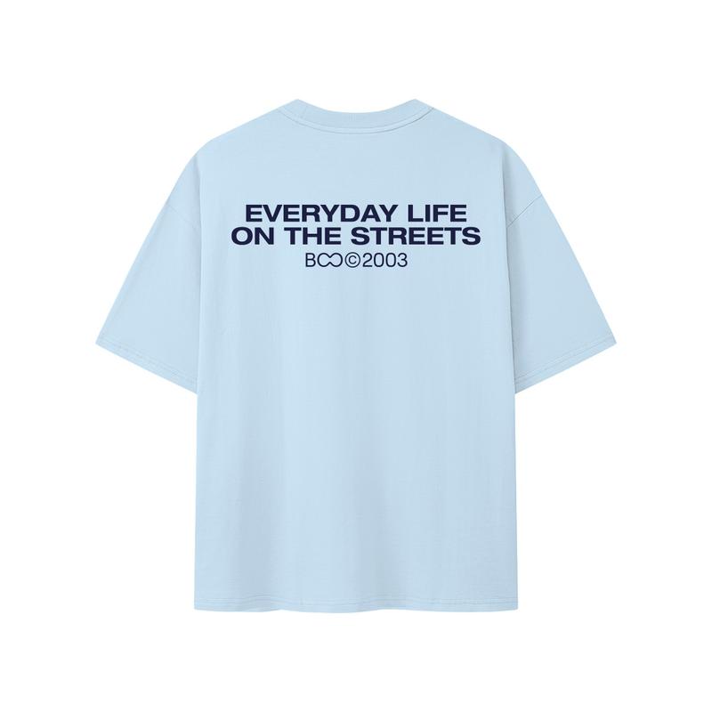 BOO Áo Thun Unisex Everyday Life On The Streets Regular 100% Cotton Thoáng Mát Form Rộng Rãi Size S/M/L/XL Thiết Kế Độc Quyền Nam Nữ Phom Vừa Tay Dài Op Hong Ke Bo Gấu Bụng Mỡ Cộc Kiểu