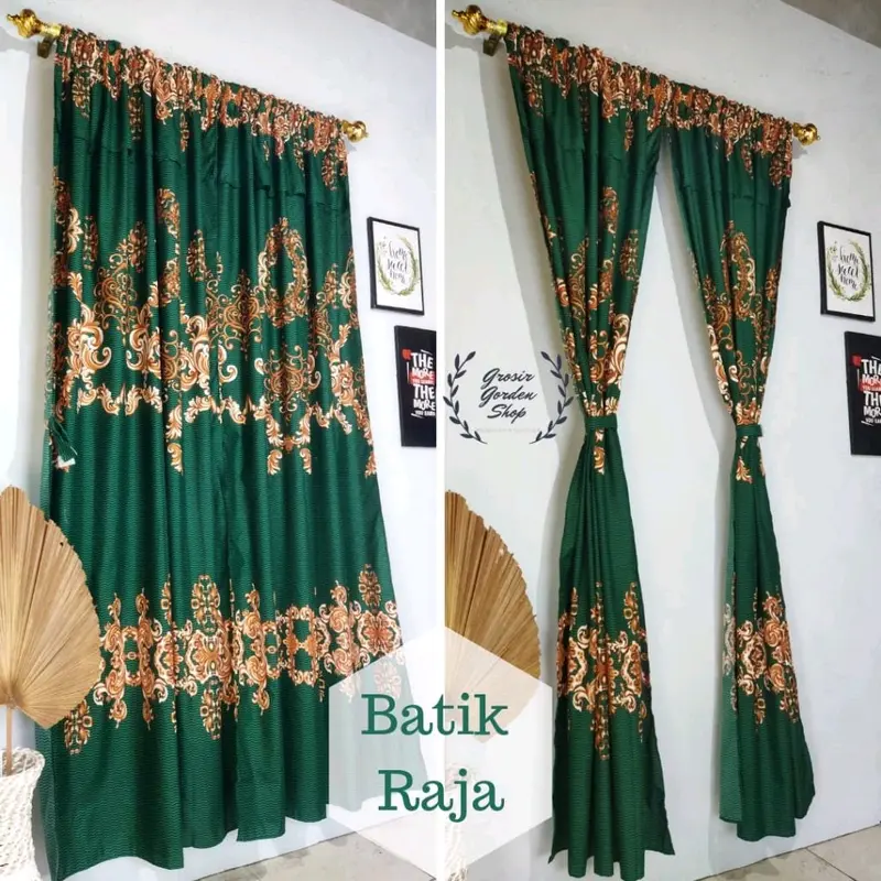 GORDEN SERUT JENDELA DAN PINTU BAHAN KATUN PAKET HEMAT ISI 5 PCS KAIN JENDELA Tali Katun Elegant Curtain 5