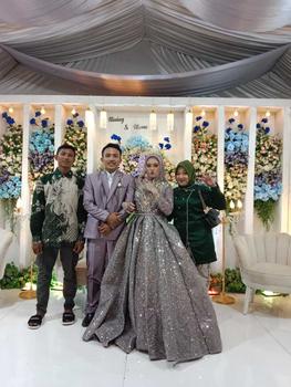 Product Review of Set batik Couple seruni Hijau botol, Couple kondangan, batik Couple, kemeja rok dan tunik wanita from 𝐀**𝐢 1