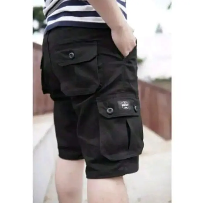 Celana Pendek Cargo Pria Gunung Casual Bahan Melar Big Size Jumbo 27-34 1