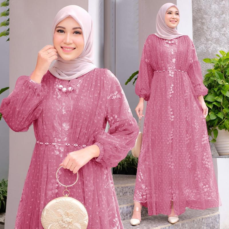 Product Introduction of MAXI JAHWARA (M-XXXL) READY 5 UKURAN GAMIS MUSLIM GAMIS MURAH GAMIS PESTA GAMIS TERLARIS GAMIS KEKINIAN GAMIS COUPLE JAHWARA KID BISA COD Ibu Kombinasi 33