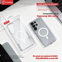 Gambar COPPER Acrylic Clear Magsafe Case Kompatible Untuk - Samsung S26 / Plus / Ultra - Case Clear Magsafe ( Support Wireless Charging ) - Samsung S26 dari Copper.Medan Kota Medan 3 Tokopedia