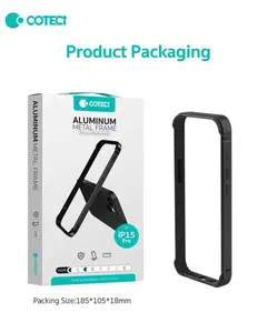 Promo Iphone 15 Pro Max / Pro / Plus Aluminium Metel Frame Bazel Bumper Case