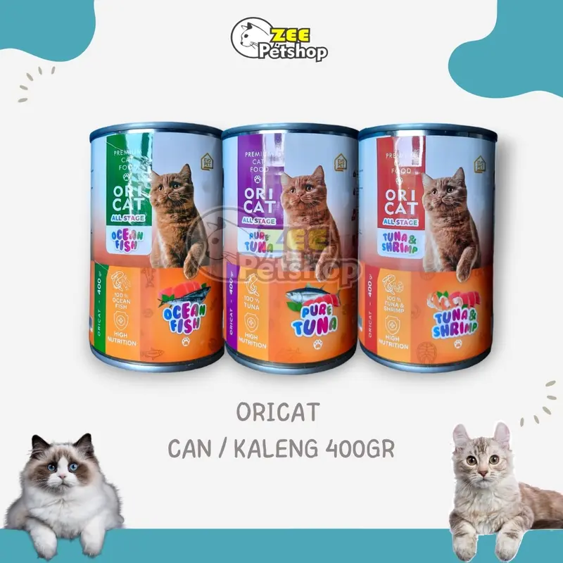 ORICAT CAN / KALENG 400GR - Makanan Kucing Wet Food 0