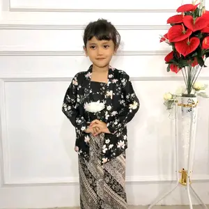 Kebaya Kutu Baru Anak Motif kembang / Kebaya Anak Paud SD / Kebaya Jumputan Anak