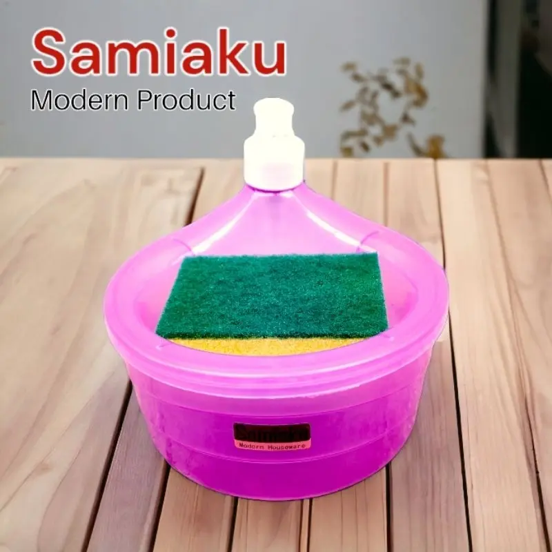Dispenser Sabun Cuci Piring dengan Tempat Sabun dan Spons 3
