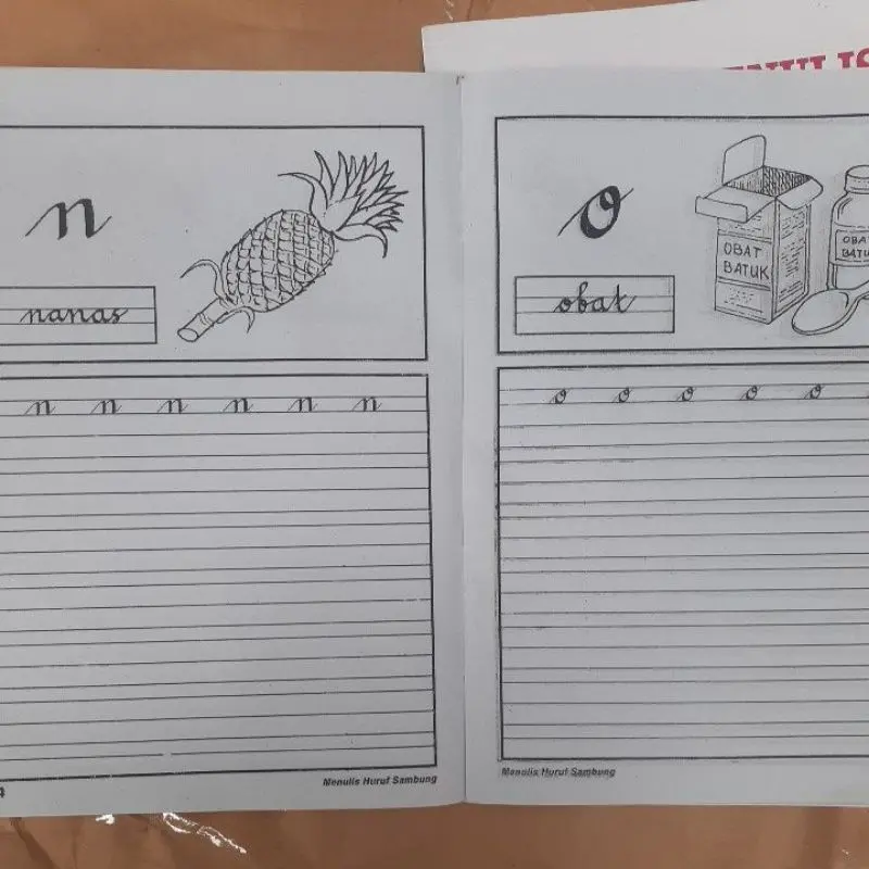 Latihan Menulis Huruf Sambung - untuk TK/ PAUD 3