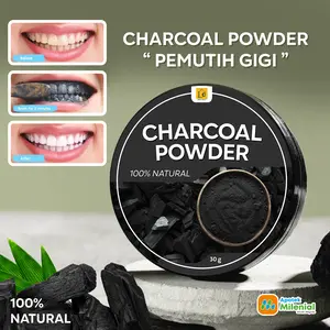 Charcoal Powder Dantiola isi 30 Gram / Bermanfaat Untuk Memutihkan Gigi